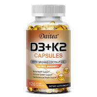 Daitea วิตามิน D3+K2 อาหารเสริมเพื่อสุขภาพหัวใจ กระดูก และฟัน