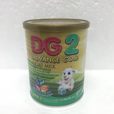 DG-2 Advance Gold ดีจีแอดวานซ์โกลด์ อาหารทารกจากนมแพะ สำหรับช่วงวัยที่ 2 ขนาด 400 กรัม (1 กระป่อง)