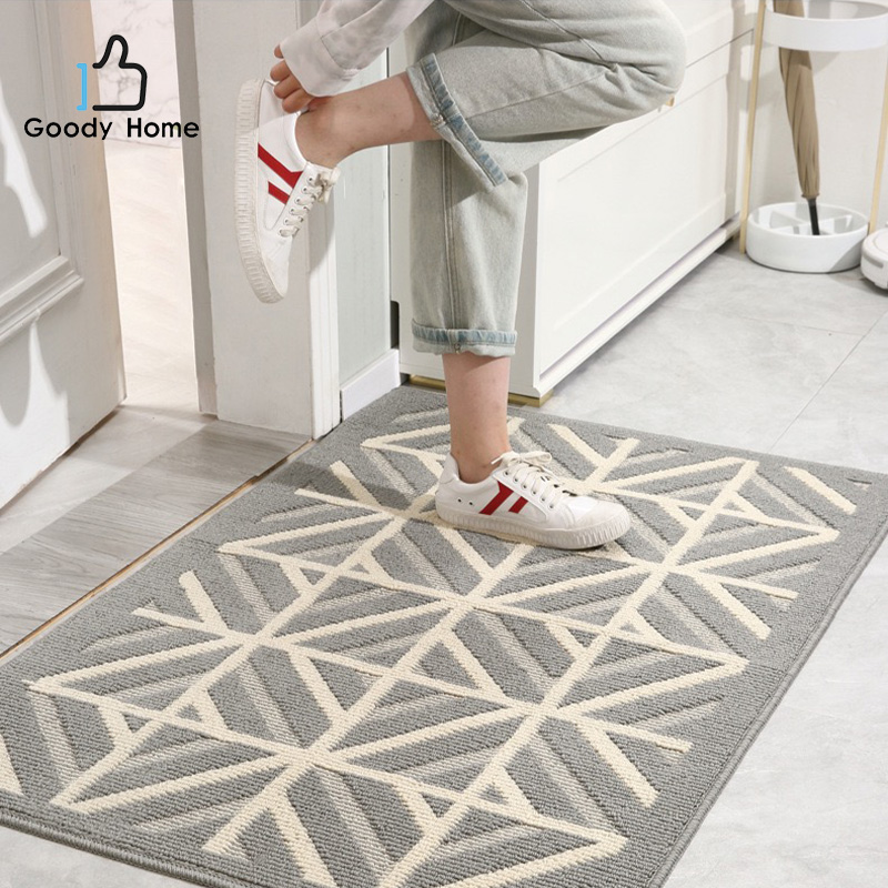 Goody home พรมเช็ดเท้า พรมปูพื้น ดักจับฝุ่นได้ดี ลวดลายเรียบง่าย ขนาด 50*80 cm. ราคา 178 บาท*ส่งฟรี