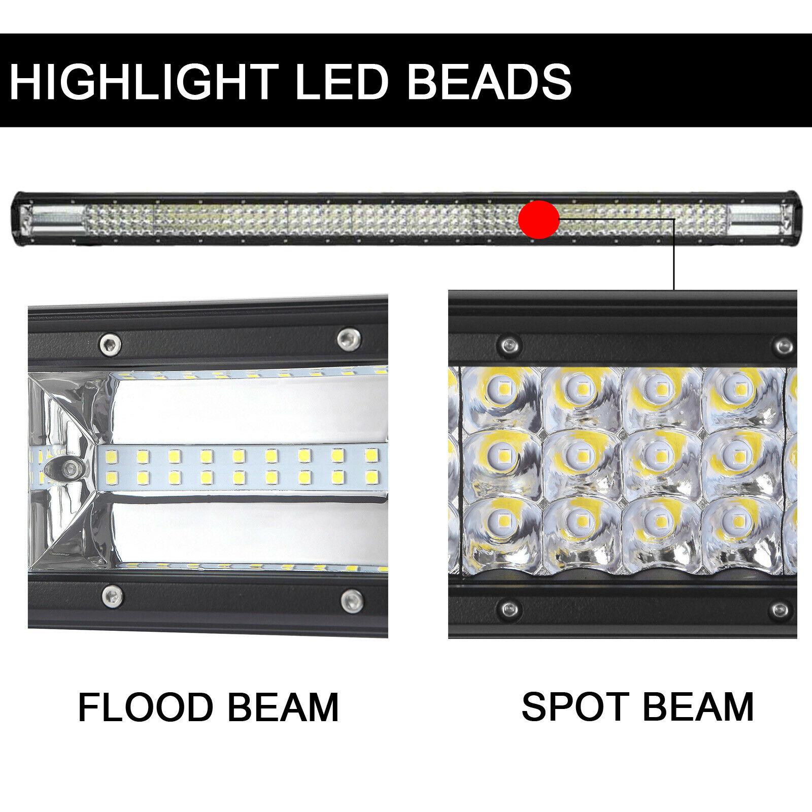 สว่างจัดเต็ม ส่งฟรี !! [High Quality] 720W 45 INCH. Tri-row Combo beam LED Light Bar ไฟรถยนต์บาร์ยาว ไฟหน้ารถ สปอร์ตไลท์ไฟรถยนต์ led ไฟท้าย 720 วัตต์ ขนาด 45 นิ้ว รุ่น SuperBright