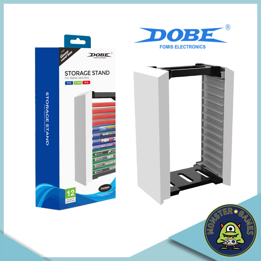 Dobe PS5 Storage Stand ชั้นเก็บแผ่นเกมส์ PS5 เก็บได้ 12 แผ่น (Dobe game card box)(ชั้นเก็บแผ่นเกมส์)(ชั้นเก็บตลับเกมส์)(ที่เก็บแผ่นเกมส์ Ps.5)