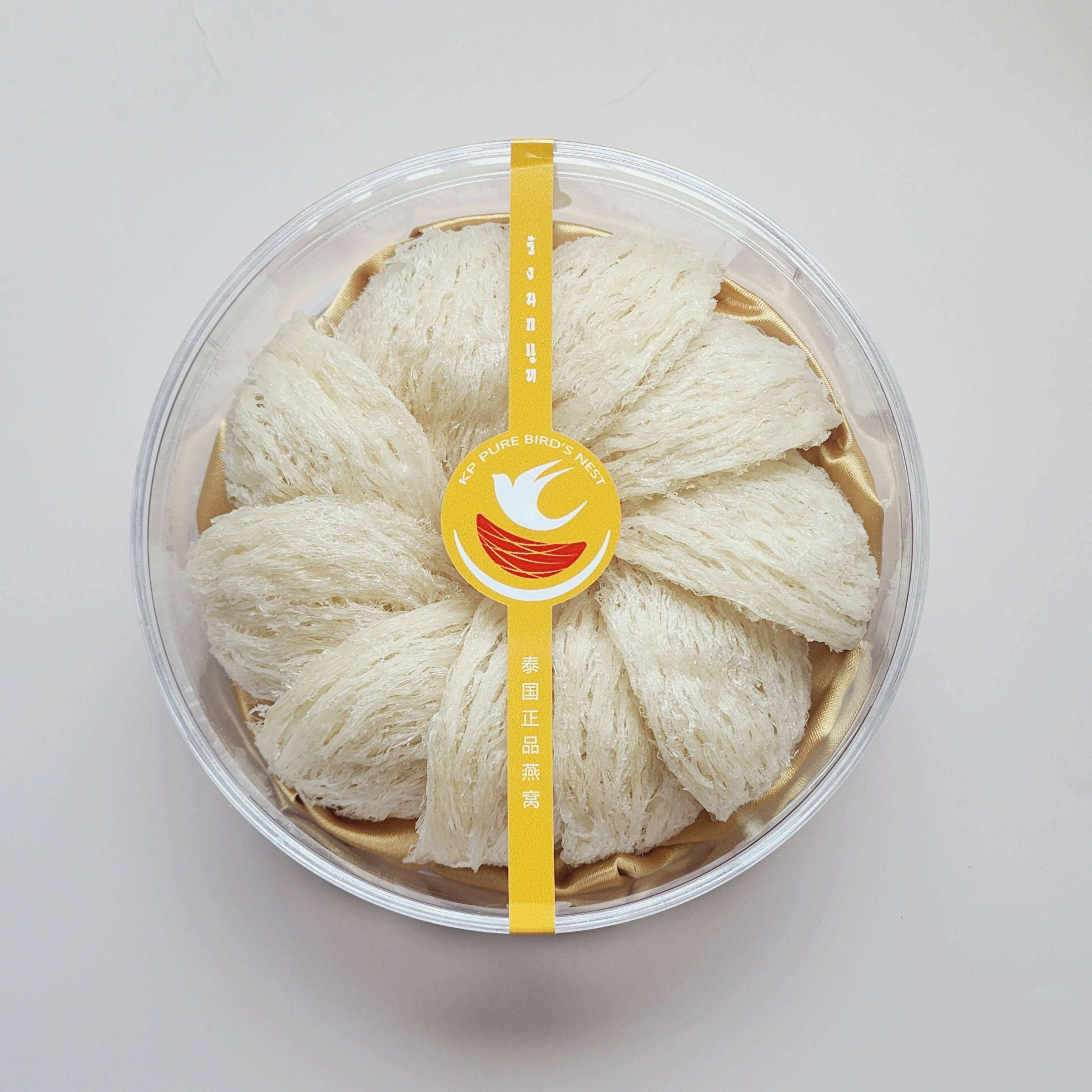Bird's Nest, Biscuit Shape, Beautiful Molded Strands, Size 100 Grams, Clean Nest Ready to Stew. ราคา 5,400 บาท*ส่งฟรี