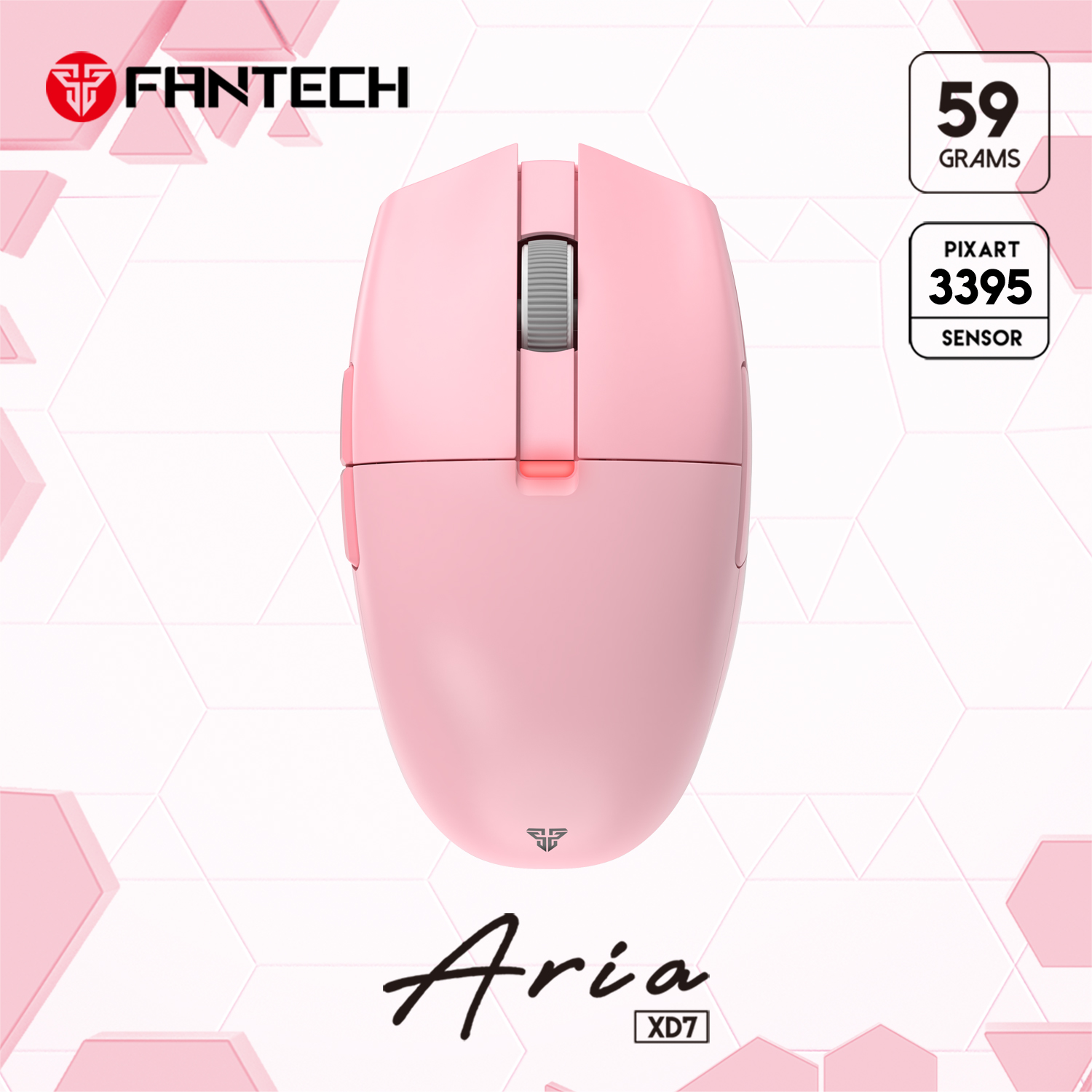 FANTECH รุ่น XD7 ARIA Pro เมาส์ไร้สาย ไร้ดีเลย์ Wireless 2.4 HGz Macro RGB GAMING Mouse เมาส์เกมมิ่ง ออฟติคอล