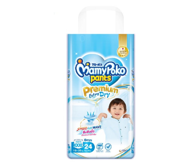 MAMYPOKO มามี่โพโค กางเกงผ้าอ้อมเด็ก PANTS รุ่น PREMIUM EXTRA DRY ไซส์ S-XXXL