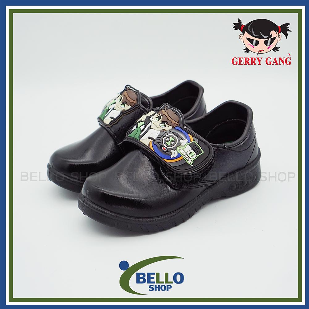 รองเท้านักเรียนชาย Gerry gang รุ่นใหม่ ลาย Benten มีไฟ รหัส BT6117