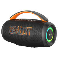 ZEALOT P12 ลำโพงบลูทูธพกพากลางแจ้ง กำลังเสียง 60W | ลำโพงคาราโอเกะ พร้อมไมค์ | TWS สเตอริโอ | แบตอึด 8000mAh | กันน้ำ IPX6