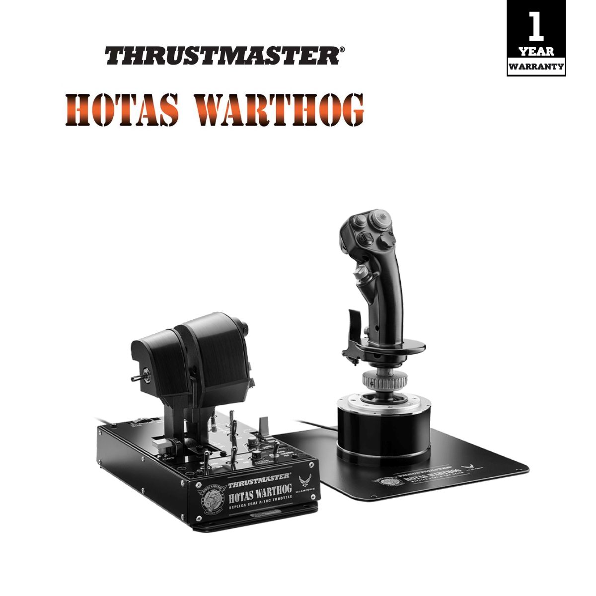 [พร้อมส่ง] ชุดเล่นเกม THRUSTMASTER HOTAS WARTHOG รองรับ PC (รับประกันศูนย์ไทย 1 ปี) ราคา 24,190 บาท*ส่งฟรี