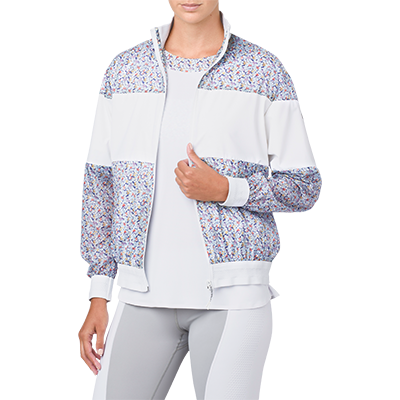 ASICS :: LP PRINT WIND JACKET (WOMEN) เสื้อแจ็กเก็ตผู้หญิง แจ็กเก็ตออกกำลังกาย กันลม แขนยาว ระบายอากาศได้ดี ของแท้ 100% 1.18