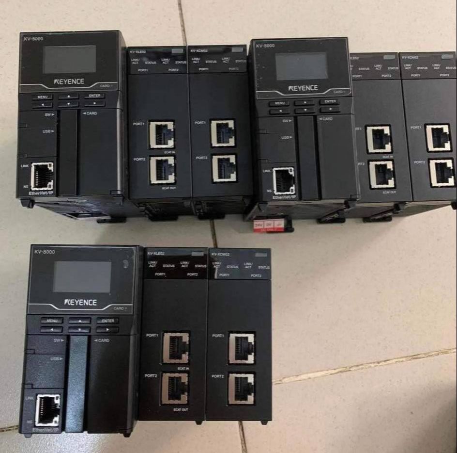 Keyence PLC CPU kv8000 with ethernet/ip Port™KV-XCM02 KV-XLE02 KV-NC20L (97% working condition) by June - ยี่ห้อ KEYENCE ราคา 2,800 บาท*ส่งฟรี