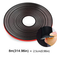 SEAMETAL หน้าต่างซีลแถบกันเสียงกันน้ำกระจกหน้ารถขอบสติกเกอร์ซีลป้องกัน 4m/8m ยางขอบกระจกรถ