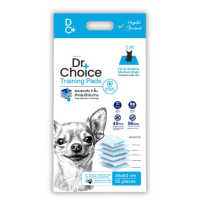 Dr.Choice Training Pee Pad - ด๊อกเตอร์ ช๊อยส์ แผ่นรองซับ Sumitomo Technology ซึมซับไว เก็บกลิ่นได้ ยับยั้งเชื้อแบคทีเรีย (10-50แผ่น)