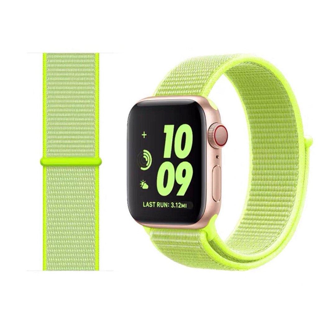 สายนาฬิกา สำหรับApple watch sport loop Nylon สายผ้าไนลอน สายแอปเปิ้ลวอช 1/2/3/4/5/6/SE Size38/40 42/44