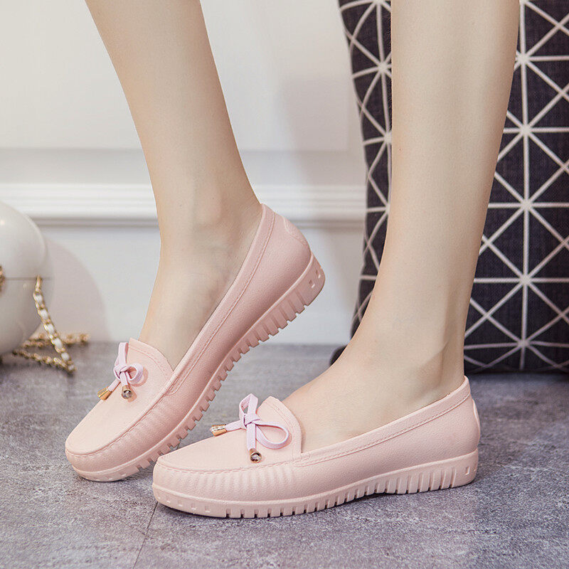 Spring Flat Shoes Boat Shoes 2020งแบนปากตื้น รองเท้าคัตชูรองเท้าเรือรองเท้าสตรีรองเท้าแตะยางพื้นนุ่มใส่สบาย LTH231-7