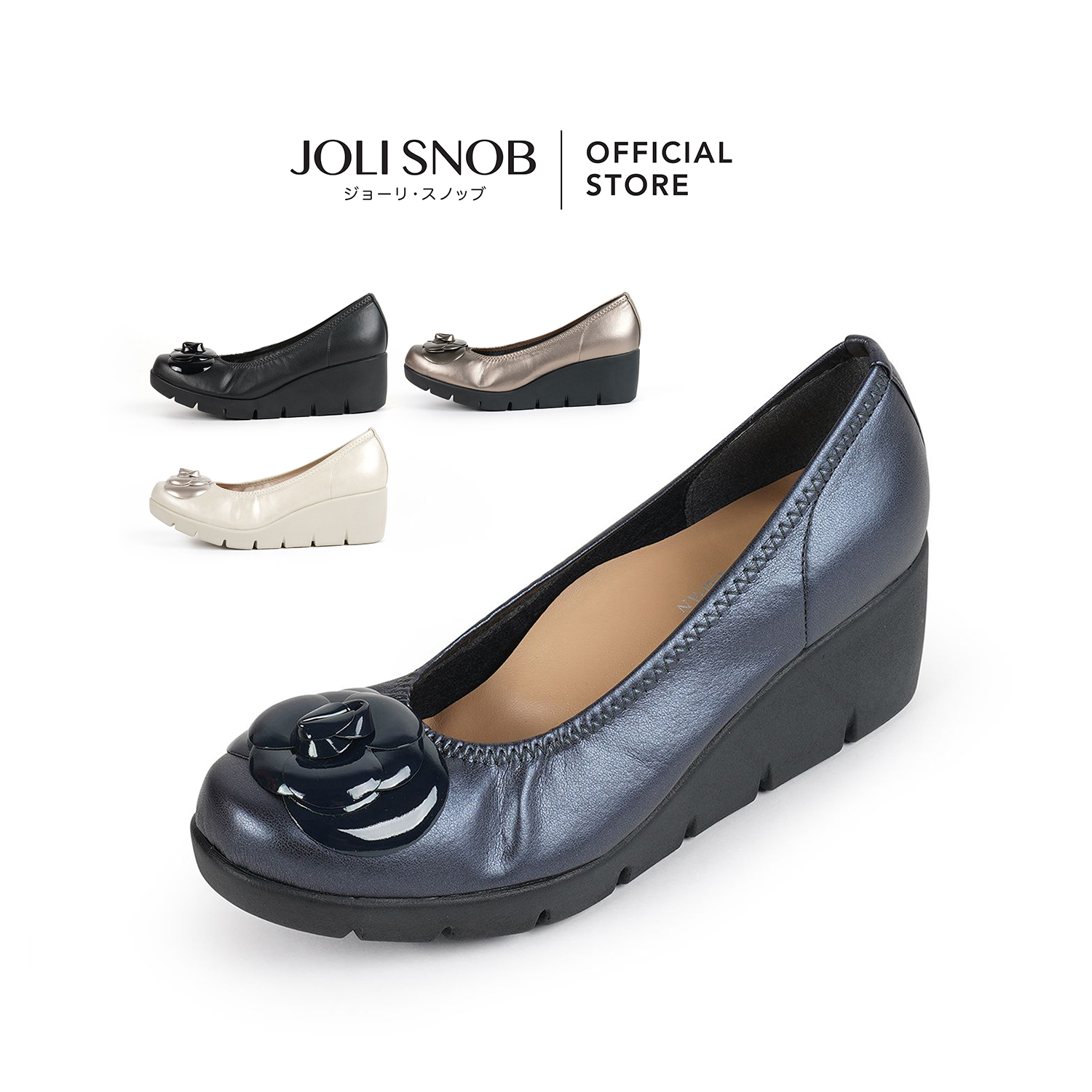 JOLI SNOB | Comfort High Heels รองเท้าส้นสูง ใส่สบาย ผู้หญิง Made in Japan | 「Camellia」 FC-39608 ราคา 4,590 บาท*ส่งฟรี
