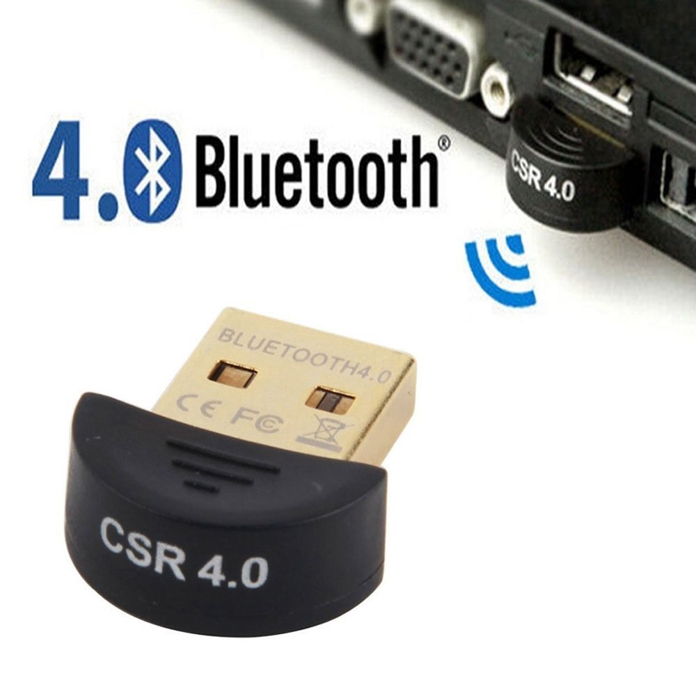 USB CSR 4.0 แปลงบลูทูธเป็นสัญญาณไร้สายแบบคู่  Mini Bluetooth CSR 4.0 USB Adapter Dual Mode Wireless Dongle
