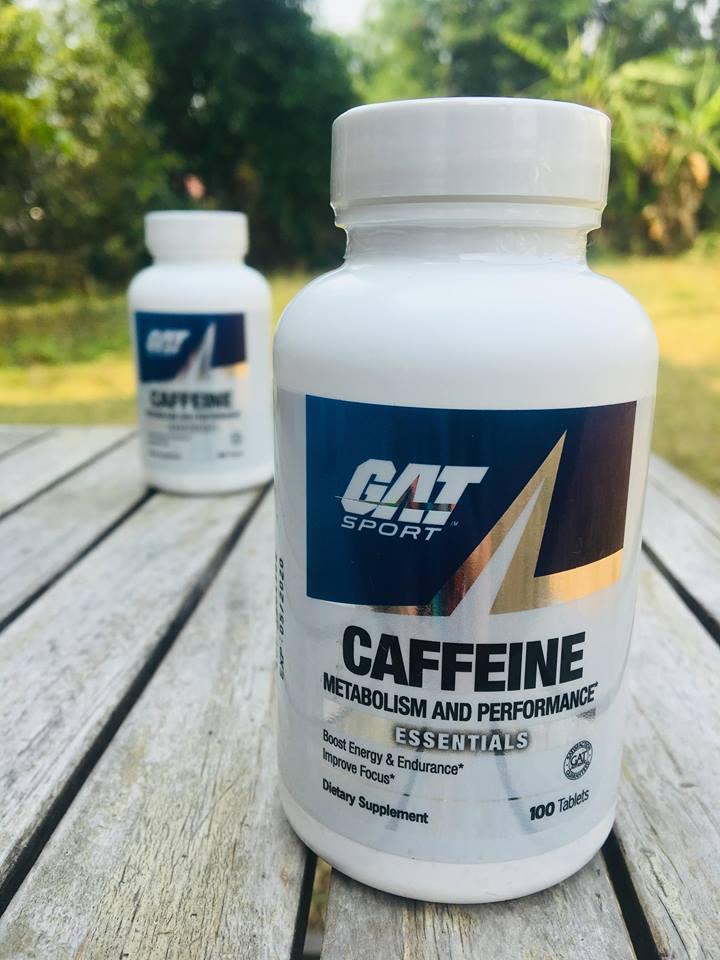 35% OFF ราคาSALE โปรดอ่านรายละเอียดสินค้า EXP: 11/21คาเฟอีน Caffeine 200mg + Calcium 75mg, Metabolism & Performance, Essentials 100 เม็ด (GAT)