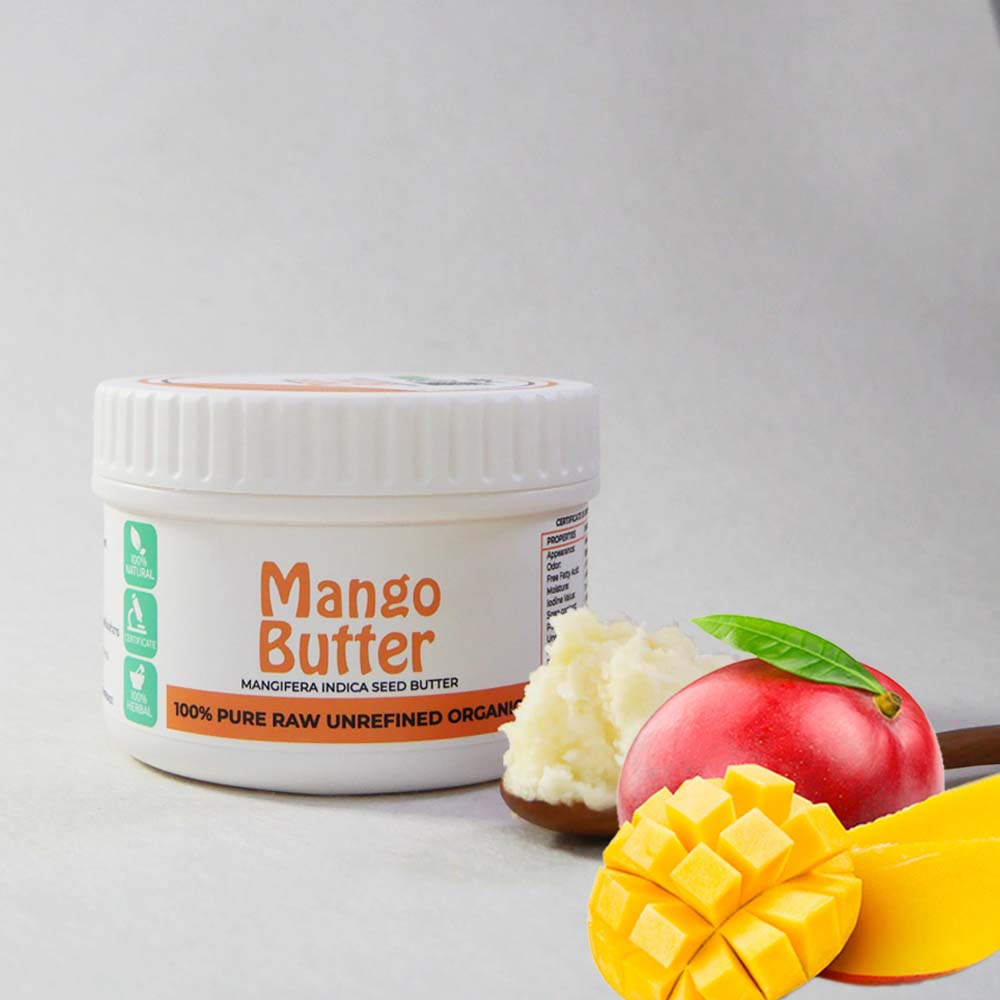 Mango Butter 100% Pure Organic Raw Unrefined Size100-250G Mixed concentrated cosmetic formulas ราคา 220 บาท*ส่งฟรี