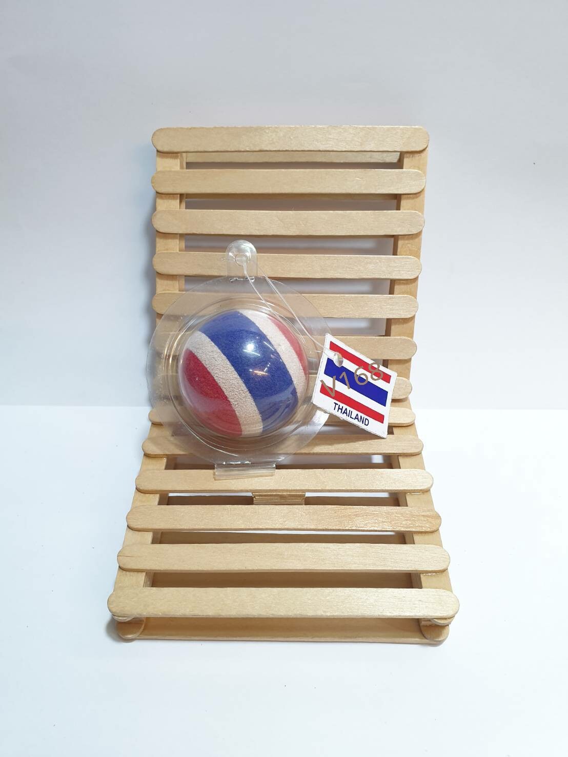 ลูกบอลตุ๊กตาเสียบเสาอากาศรถยนต์ ลายธงชาติไทย
