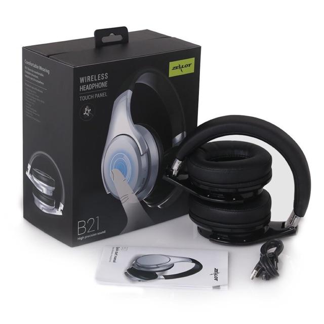 โปรโมชัน Zealot B21 หูฟังบลูทูธ Stereo Bass Draadloze Bluetooth 4.0Touch Control หูฟังครอบหัว (BLACK)แท้% ราคาถูก หูฟัง หูฟังสอดหู