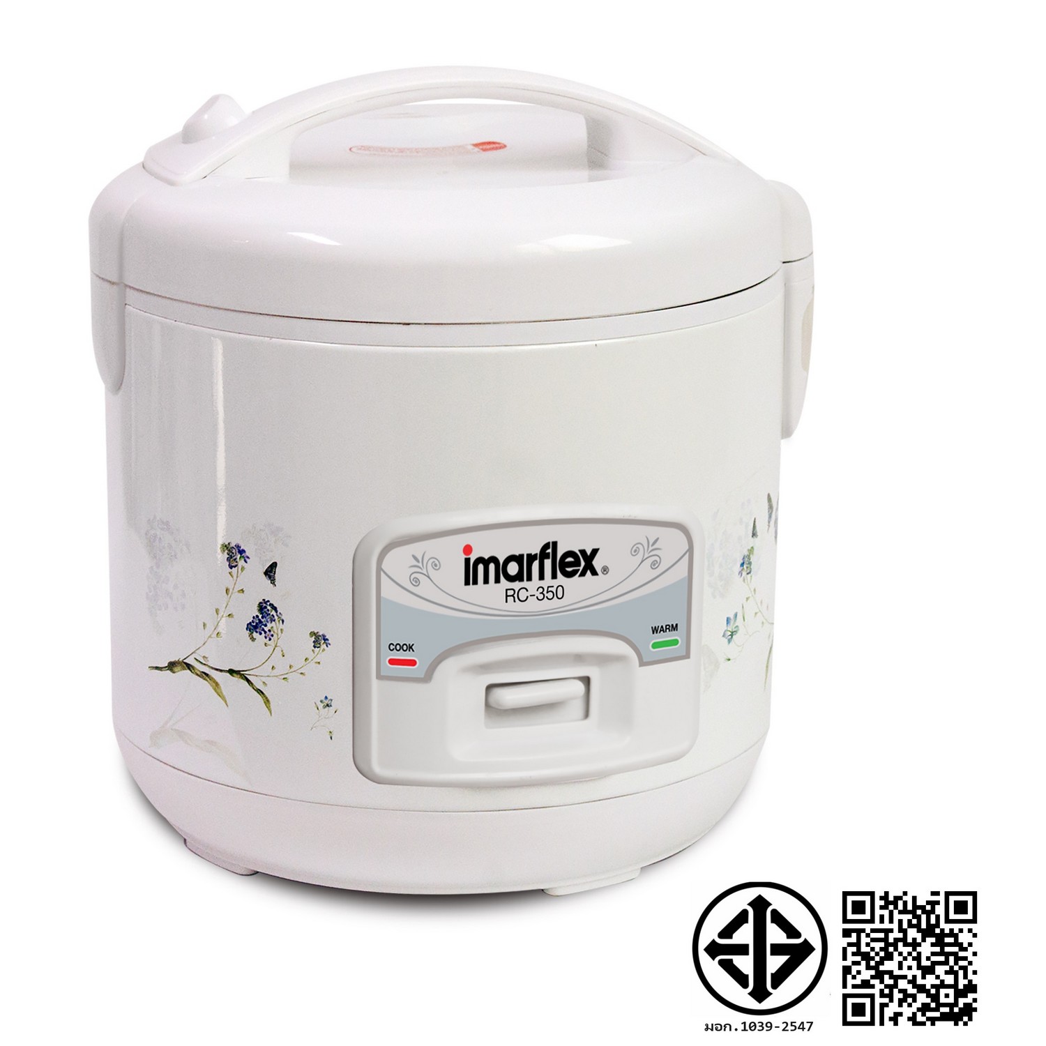 Imarflex หม้อหุงข้าวไฟฟ้า ความจุ 1.0 ลิตร รุ่น RC-350 ราคา 440 บาท*ส่งฟรี