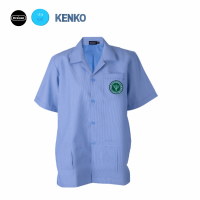 เสื้อสาธารณสุข เสื้อริ้วฟ้า (Anti-virus)**KENKO