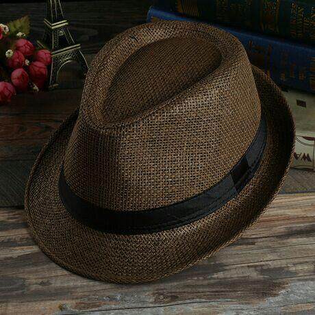หมวกปานามา หมวกสาน ใส่ได้ชาย-หญิง Straw fedora (ส่งจากไทย)