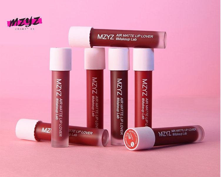 MZYZ ink Air mette lip ลิปกลอส ลิปทินท์ 7โทนสีแดงสวยชัด ลิปติดทน ลิปจุ่มเนื้อแมท