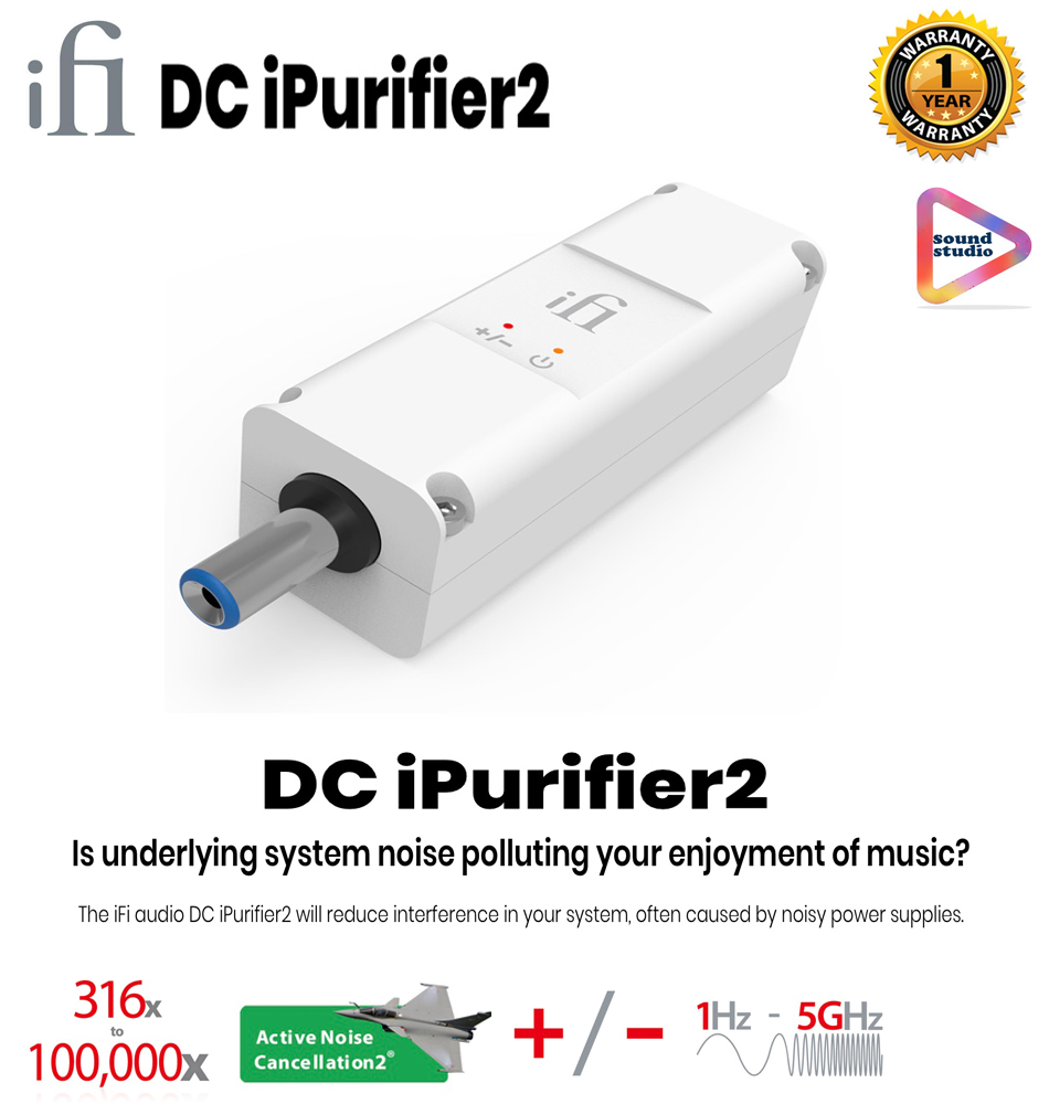iFi DC iPurifier2 Active Audio Noise Filter/Conditioner for DC Power Supplies ตัวกรองเสียงและตัดเสียงรบกวนจาก Ifi-Audio (มีประกัน 1 ปี)
