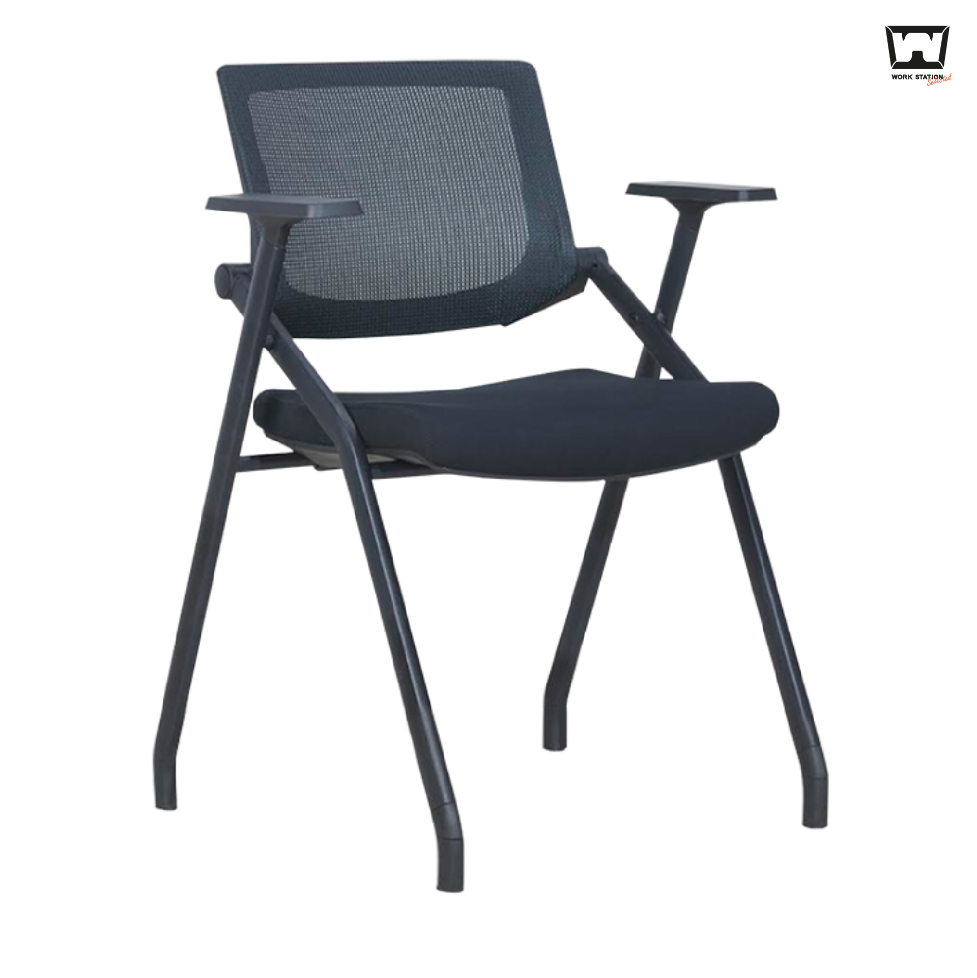 Work Station - Lecture Chair เก้าอี้เลคเชอร์สีดำ สามารถพับเก็บได้ รุ่น 128 ราคา 2,450 บาท*ส่งฟรี