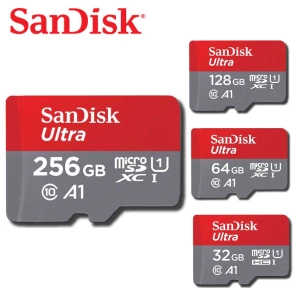 สินค้า Sandisk Ultra microSD SDXC/HC Card ความเร็ว 100 MB/s ความจุ 32 GB 64 GB 128GB 256GB Class10 A1 (SDSQUA4-GN6MN) เมมโมรี่การ์ด การ์ดหน่วยความจำ ไอโครเอสดีการ์ด แซนดิส