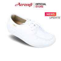 Aerosoft รองเท้าพยาบาล รองเท้าหนังมีส้น รุ่น NW9092 (Healthy A2) คัชชูสีดำ/สีขาว/สีน้ำตาล