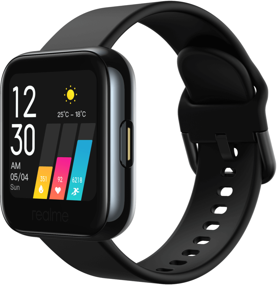 Realme watch - Full screen touch + Bluetooth 5.0 IP68 (1.5m) + หน้าจอสี 1.4