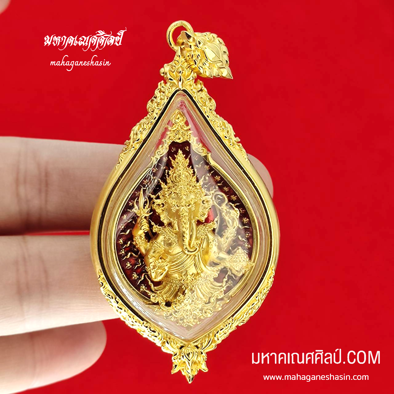 Ganesh, the Eternal God Ganesh, Size: Height 4.5, Width 3.0 Cm..Buddha Initiation Ceremony Buddhist Practice Center the Outer Bronze Body Is Plated with Gold Enamel. Lord Ganesh. ราคา 4,046 บาท*ส่งฟรี