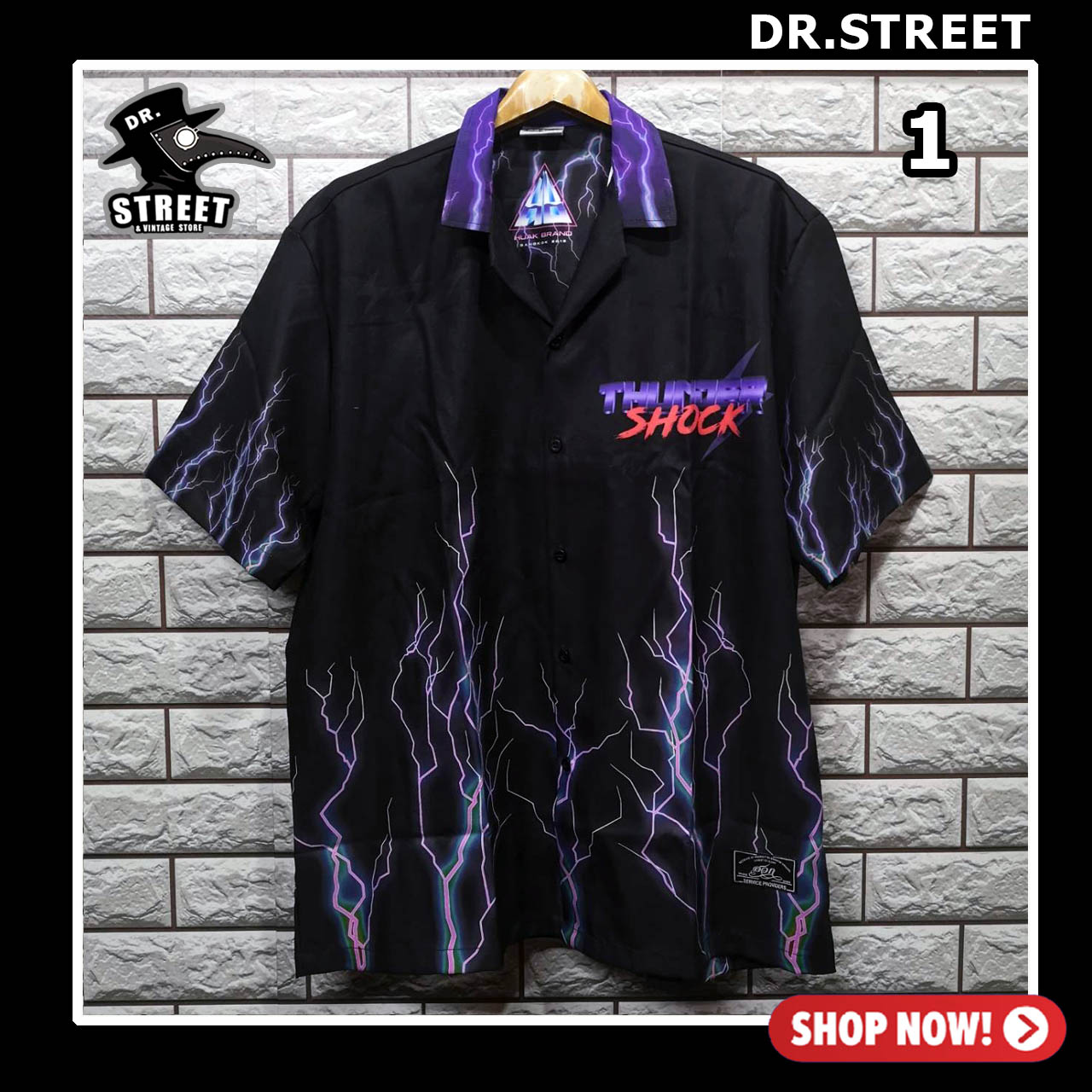Dr.Street  เสื้อเชิ๊ต เสื้อคอ-ปก เสื้อแนวสตรีท เสื้อโอเวอไซต์ HUAK (เสื้อ-กางเกง แยกขาย)