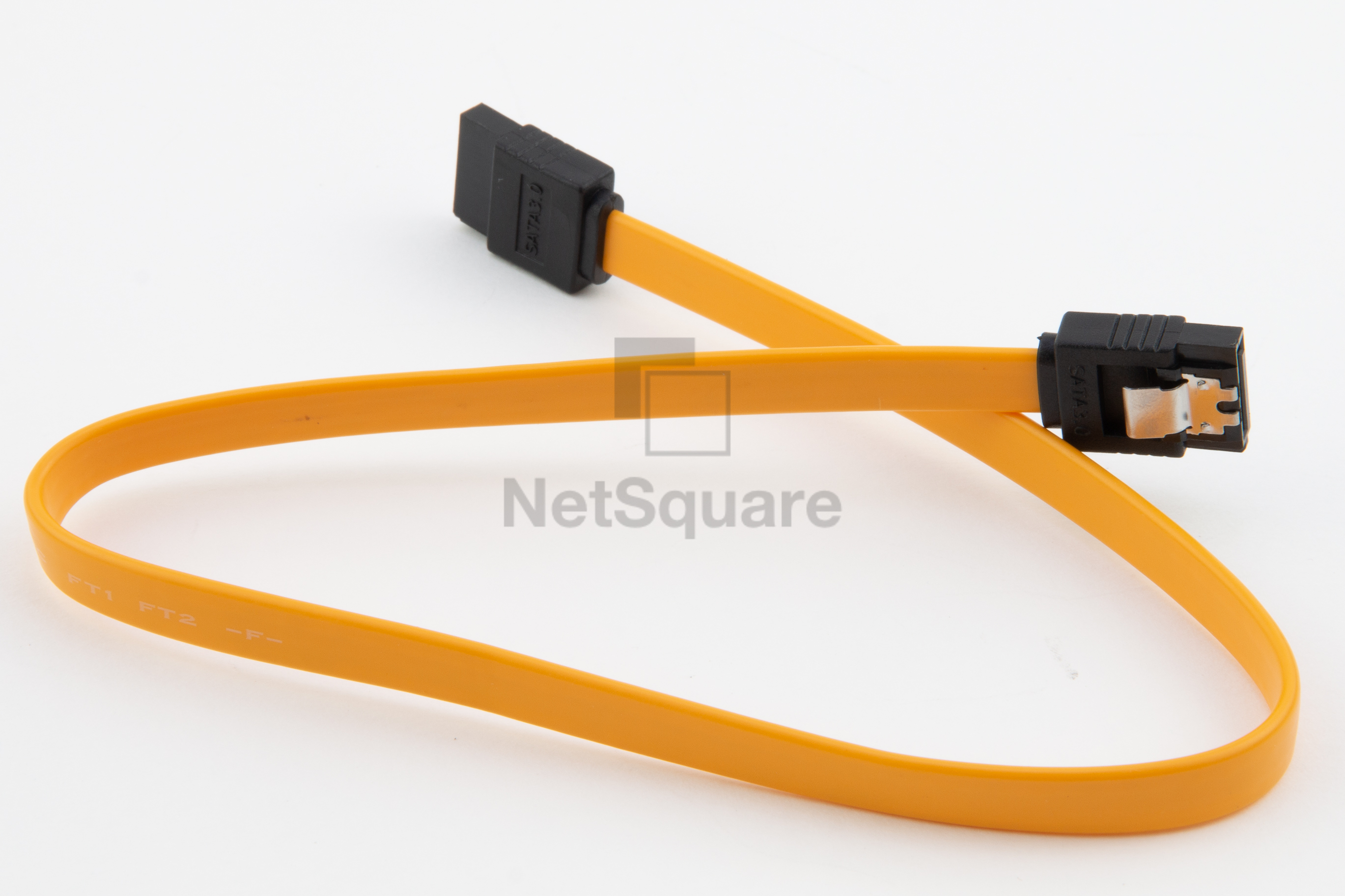 SATA 3.0 Cable สายซาต้า สีเหลือง หัวเหล็ก (6GB/s)