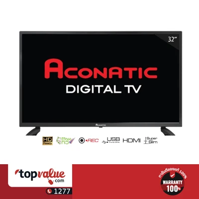 [ทักแชทรับคูปองลดเพิ่ม] Aconatic Digital HD TV 32 นิ้ว รุ่น 32HD513AN