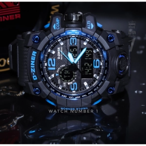 สินค้า นาฬิกาผู้ชาย D-ZINER  รุ่นใหม่ ผลิตปีล่าสุด กันน้ำ 50 เมตร พร้อมกล่องเหล็กอย่างดี