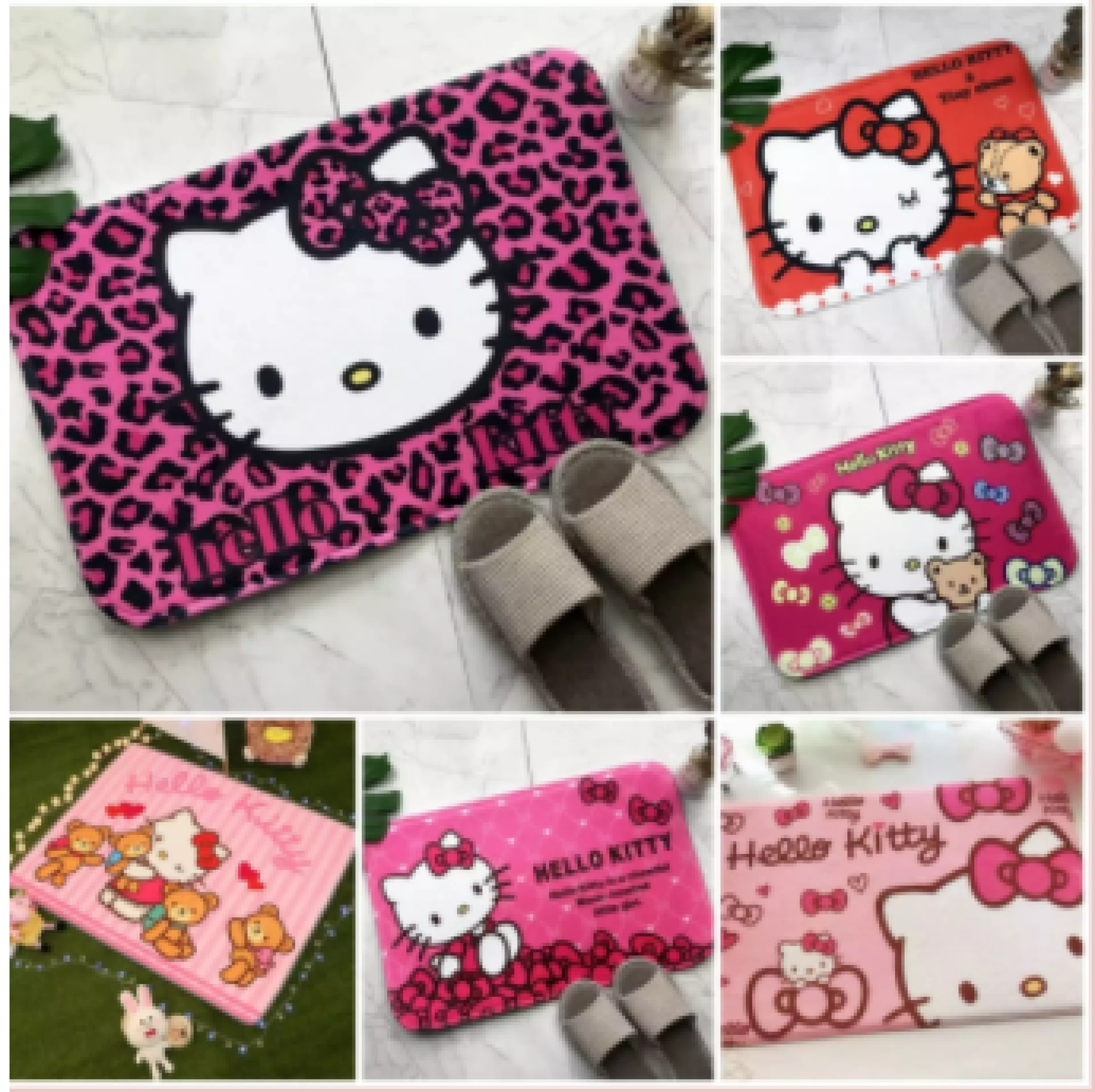 Carpet, Doormat, Floor Rug, Cartoon Pattern Doormat, Size 40X60Cm. Absorbs Water Well and Is Anti-Slip.