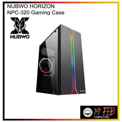 CASE COMPUTER-BLACK NUBWO HORIZON NPC-320 Gaming Case ไฟ RGB