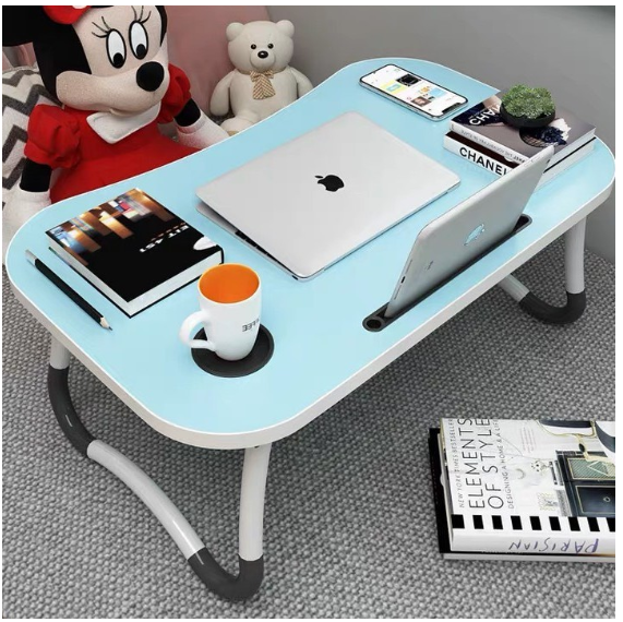 โต๊ะ โต๊ะคอม โต๊ะวางโน๊ตบุค โต๊ะคอม โต๊ะอ่านหนังสือ พับเก็บได้ โต๊ะเขียนหนังสือ วางโทรศัพท์ ipad(ไม่มีที่ว่างแก้ว/มีที่วางแก้ว)