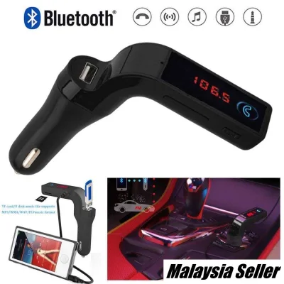 CAR G7 อุปกรณ์รับสัญญาณบลูทูธในรถยนต์ Bluetooth FM Transmitter MP3 Music Player SD USB Charger for Smart & Tablet