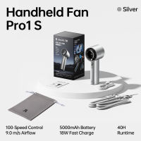 【รุ่นอัปเกรดใหม่】JisuLife Pro 1S พัดลมพกพา พัดลมมือถือ Mini Jet Fan 5000mAh เพิ่มฟังก์ชันปรับลมแรง 1-100 ระดับ หน้าจอดิจิทัล แบตเตอรี่อึดกว่าเดิม พัดลมมินิชาร์จไฟได้ พัดลมตั้งโต๊ะ พัดลมคล้องคอ เสียงเงียบ ลมแรงสะใจ สำหรับเดินป่า ไปทำงาน นักเรียน