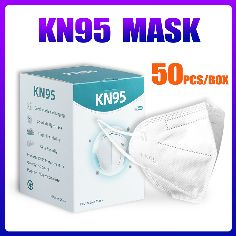 【Ready Stock】【Have Box】ZOCN  kn95 5ply หน้ากากอนามัย  Reusable Protective pm2.5 หน้ากากอนามัย50pcs 3mหน้ากาก n95 Unobstructed breathing white n95 facemask