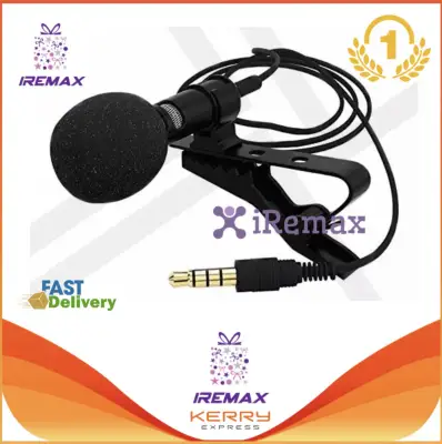 iRemax Collar Microphones Phone Mini Microphone 3.5mm Jack Handsfree Lapel Wired Condenser Karaoke OK Mic for Smartphone Mic (No Box)