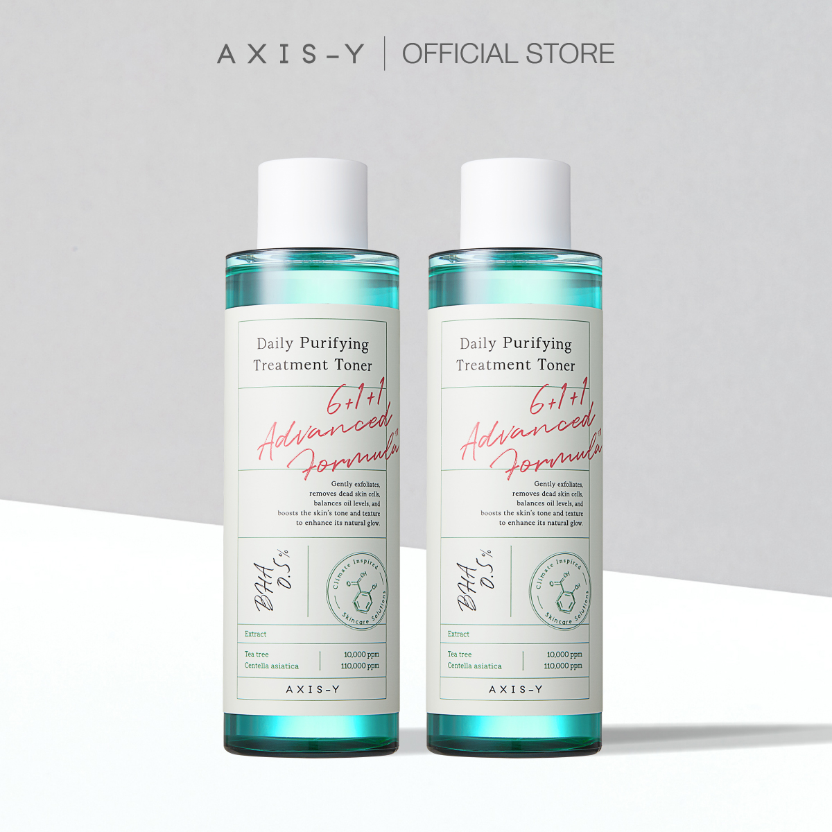 [1 Get 1 Free] Axis-Y Daily Purifying Treatment Toner 200 Ml. | Daily Purifying Treatment Toner for Glowing Skin That Looks Healthy. Deeply Cleanses the Skin and Pores. Controls and Reduces Oil. ราคา 990 บาท*ส่งฟรี