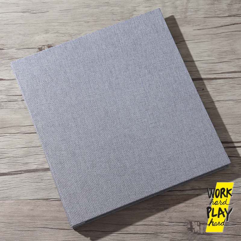 WHPH shop อัลบั้มรูป DIY ขนาดใหญ่ แบบแปะ 40 หน้า 20 แผ่น อัลบั้มใส่รูป ปกผ้า คุณภาพงานส่งออก