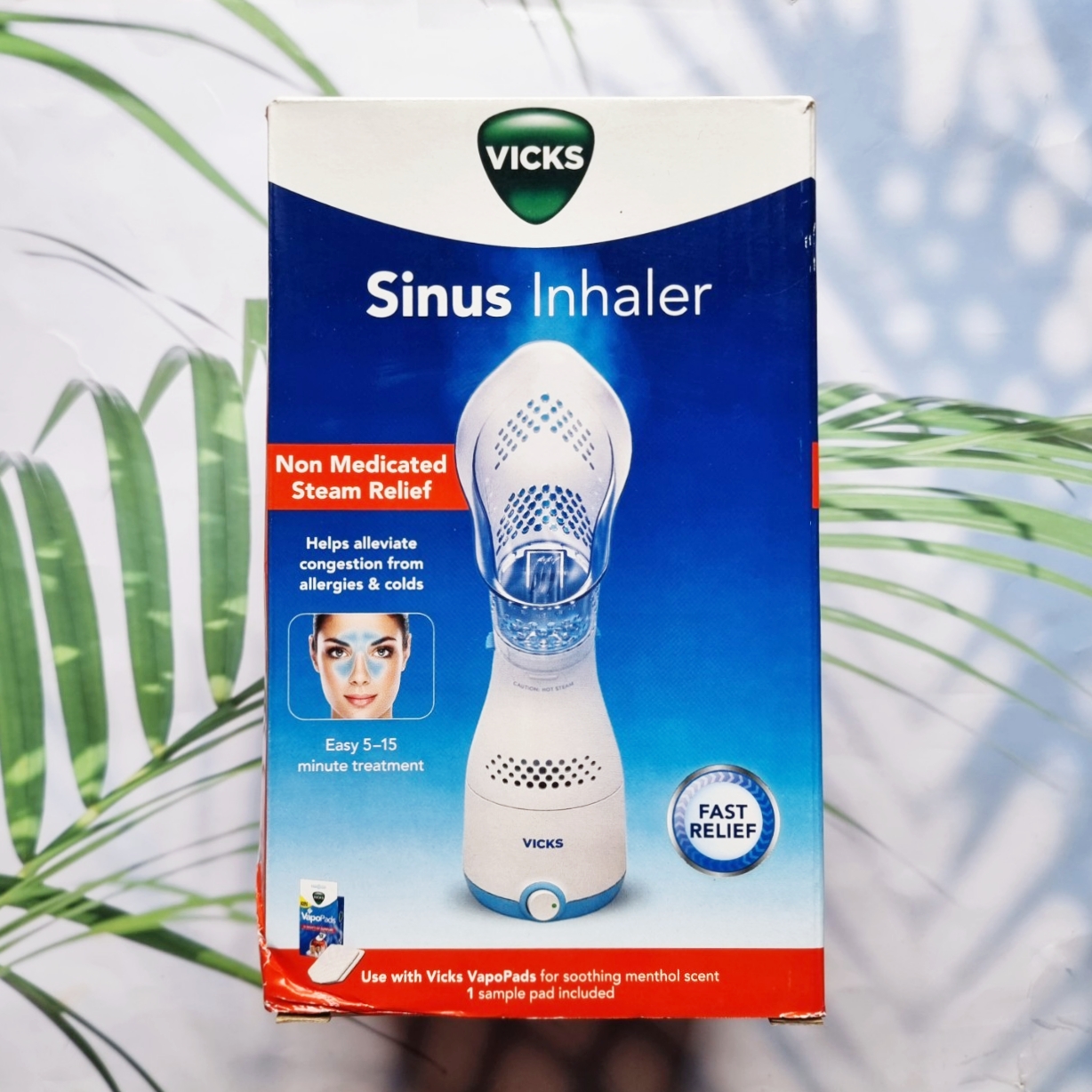 วิคส์ เครื่องทำไอระเหย Personal Sinus Steam Inhaler with Soft Face Mask, Model VIH200V2/VIH200WMV1 (Vicks®) เครื่องพ่นไอน้ำ ราคา 3,485 บาท*ส่งฟรี