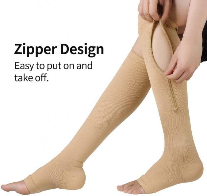 zipsox ถุงเท้าซิปสวมใส่สบาย ออกแบบเปิดนิ้วเท้าใส่สบายไม่อึดอัดและไม่อับชื้น มีซิปง่ายต่อการสวมใส่ ทำจากวัสดุคุณภาพดี