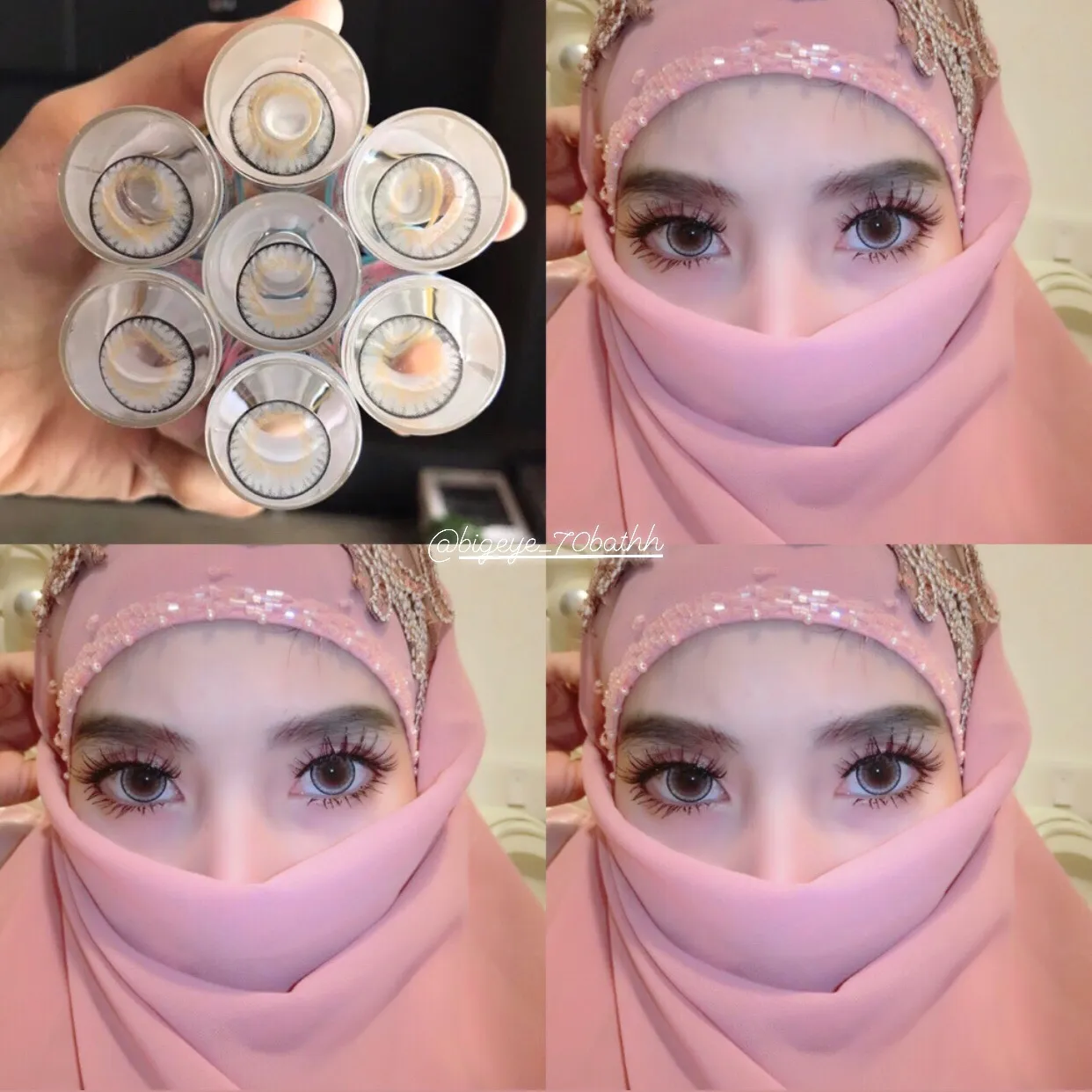 soul/Ohsoul/โอโซล/sonam เทา Bigeye-คอนแทคเลนส์ ลายฮิต