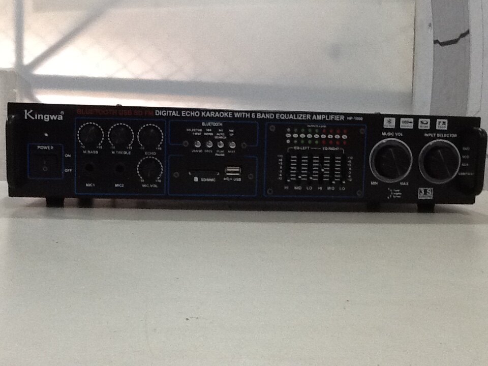 integrate Amplifier เครื่องขยายเสียง ระบบ5.1 CH Kingwa HP-1000 5.1USB SD card Bluetooth FM radio EQ 3 band 2CH MAX power 1000W ราคา 2,000 บาท*ส่งฟรี